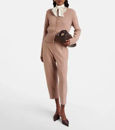 Loro Piana Rose Island cashmere and linen cropped pants | Thumbnail 3 Loro Piana Rose Island cashmere and linen cropped pants | Thumbnail 3