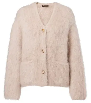 Loro Piana Cherry Hill mohair and cashmere cardigan | Thumbnail 1 Loro Piana Cherry Hill mohair and cashmere cardigan | Thumbnail 1