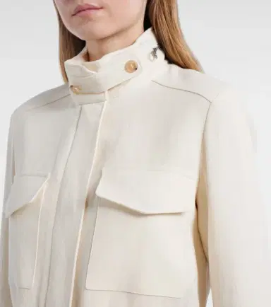 Loro Piana Traveller Mini linen crêpe field jacket | Thumbnail 5 Loro Piana Traveller Mini linen crêpe field jacket | Thumbnail 5