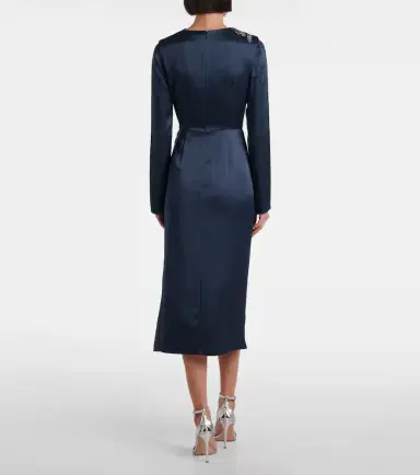 Erdem Crystal-embellished satin cady cocktail dress | Thumbnail 2 Erdem Crystal-embellished satin cady cocktail dress | Thumbnail 2
