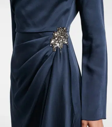 Erdem Crystal-embellished satin cady cocktail dress | Thumbnail 5 Erdem Crystal-embellished satin cady cocktail dress | Thumbnail 5