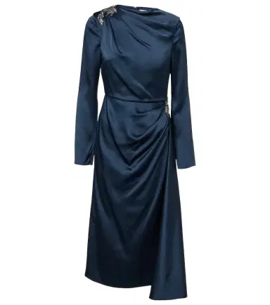 Erdem Crystal-embellished satin cady cocktail dress | Thumbnail 1 Erdem Crystal-embellished satin cady cocktail dress | Thumbnail 1