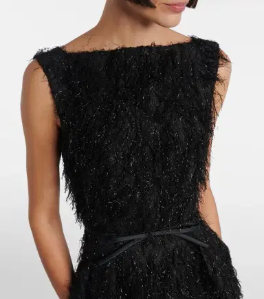 Erdem Lurex fil coupé midi dress | Thumbnail 2 Erdem Lurex fil coupé midi dress | Thumbnail 2