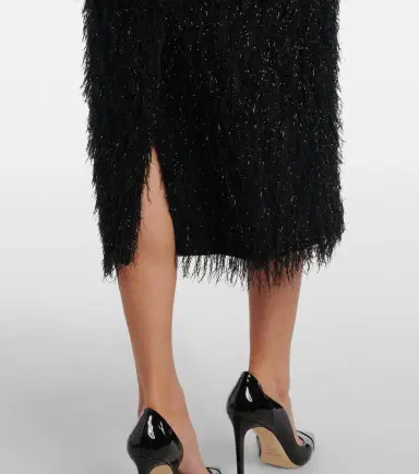 Erdem Lurex fil coupé midi dress | Thumbnail 4 Erdem Lurex fil coupé midi dress | Thumbnail 4