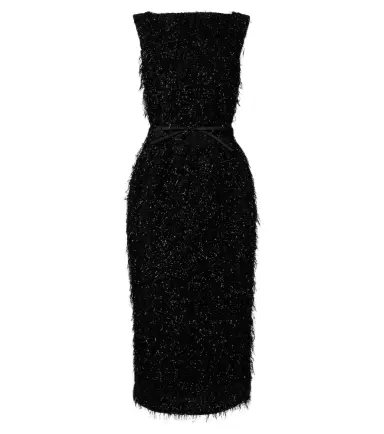 Erdem Lurex fil coupé midi dress | Thumbnail 1 Erdem Lurex fil coupé midi dress | Thumbnail 1