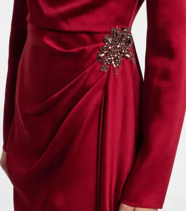 Erdem Crystal-embellished satin cady cocktail dress | Thumbnail 2 Erdem Crystal-embellished satin cady cocktail dress | Thumbnail 2