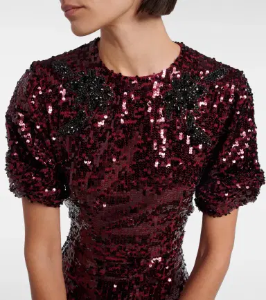 Erdem Sequined midi dress | Thumbnail 2 Erdem Sequined midi dress | Thumbnail 2