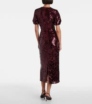 Erdem Sequined midi dress | Thumbnail 3 Erdem Sequined midi dress | Thumbnail 3