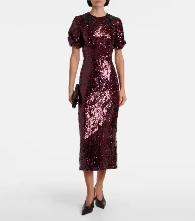 Erdem Sequined midi dress | Thumbnail 5 Erdem Sequined midi dress | Thumbnail 5