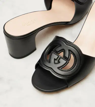 Gucci Interlocking G leather mules | Thumbnail 3 Gucci Interlocking G leather mules | Thumbnail 3