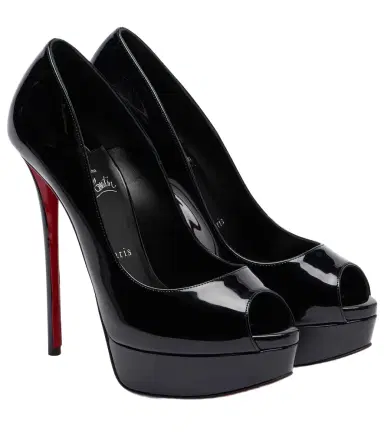 Christian Louboutin Lady Z 160 patent leather peep-toe pumps | Thumbnail 1 Christian Louboutin Lady Z 160 patent leather peep-toe pumps | Thumbnail 1