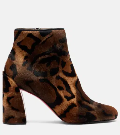 Christian Louboutin Jane 85 leopard-printed calf hair ankle boots | Thumbnail 2 Christian Louboutin Jane 85 leopard-printed calf hair ankle boots | Thumbnail 2