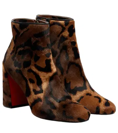 Christian Louboutin Jane 85 leopard-printed calf hair ankle boots | Thumbnail 1 Christian Louboutin Jane 85 leopard-printed calf hair ankle boots | Thumbnail 1