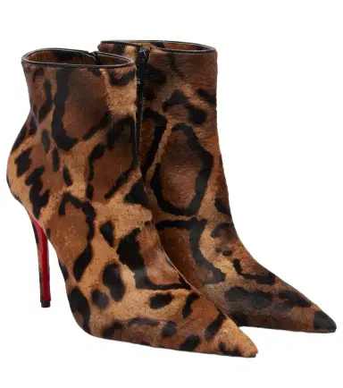 Christian Louboutin Miss Z 100 calf hair ankle boots | Thumbnail 1 Christian Louboutin Miss Z 100 calf hair ankle boots | Thumbnail 1