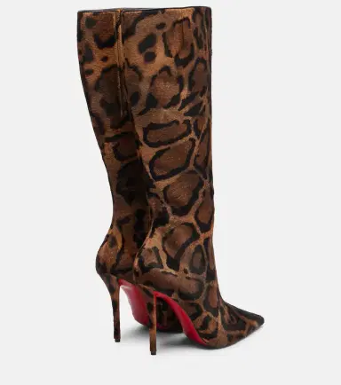 Christian Louboutin Miss Z 100 calf hair knee-high boots | Thumbnail 2 Christian Louboutin Miss Z 100 calf hair knee-high boots | Thumbnail 2