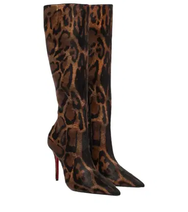Christian Louboutin Miss Z 100 calf hair knee-high boots | Thumbnail 1 Christian Louboutin Miss Z 100 calf hair knee-high boots | Thumbnail 1