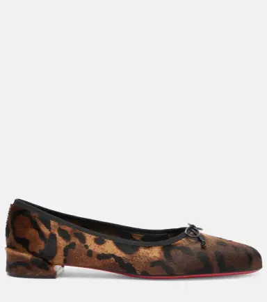 Christian Louboutin Leopard-print calf hair ballet flats | Thumbnail 4 Christian Louboutin Leopard-print calf hair ballet flats | Thumbnail 4
