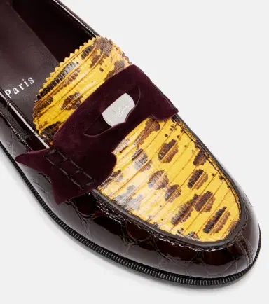 Christian Louboutin Penny croc-effect leather penny loafers | Thumbnail 2 Christian Louboutin Penny croc-effect leather penny loafers | Thumbnail 2