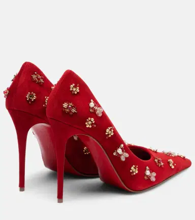 Christian Louboutin Mix Kate 100 embellished suede pumps | Thumbnail 2 Christian Louboutin Mix Kate 100 embellished suede pumps | Thumbnail 2
