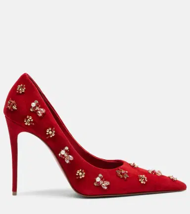 Christian Louboutin Mix Kate 100 embellished suede pumps | Thumbnail 3 Christian Louboutin Mix Kate 100 embellished suede pumps | Thumbnail 3