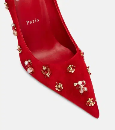 Christian Louboutin Mix Kate 100 embellished suede pumps | Thumbnail 4 Christian Louboutin Mix Kate 100 embellished suede pumps | Thumbnail 4