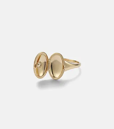 Persée Persée 9kt gold ring with diamond | Thumbnail 2 Persée Persée 9kt gold ring with diamond | Thumbnail 2
