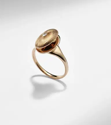 Persée Persée 9kt gold ring with diamond | Thumbnail 6 Persée Persée 9kt gold ring with diamond | Thumbnail 6