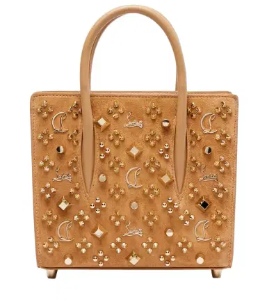 Christian Louboutin Paloma studded suede tote bag | Thumbnail 1 Christian Louboutin Paloma studded suede tote bag | Thumbnail 1