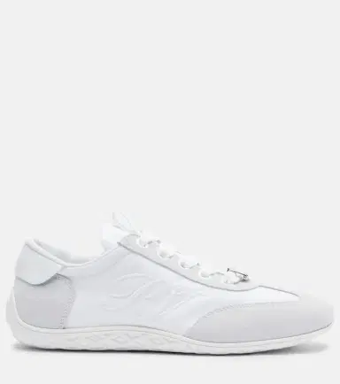 Roger Vivier Viv Low suede-trimmed sneakers | Thumbnail 2 Roger Vivier Viv Low suede-trimmed sneakers | Thumbnail 2