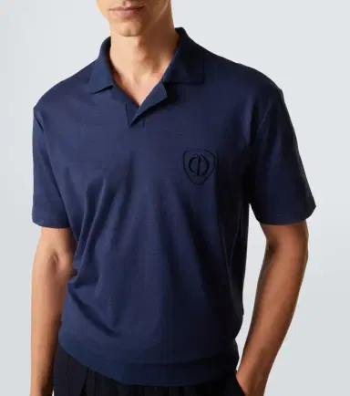 Giorgio Armani Cotton jersey polo shirt | Thumbnail 3 Giorgio Armani Cotton jersey polo shirt | Thumbnail 3