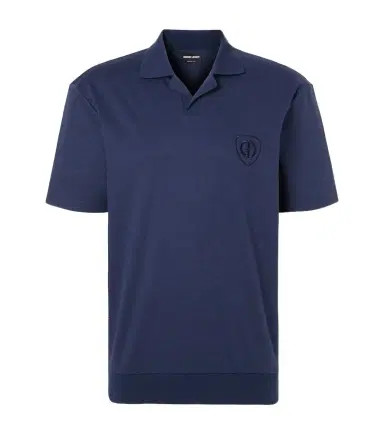Giorgio Armani Cotton jersey polo shirt | Thumbnail 1 Giorgio Armani Cotton jersey polo shirt | Thumbnail 1