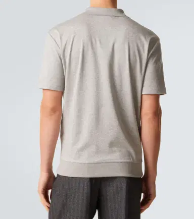 Giorgio Armani Cotton jersey polo shirt | Thumbnail 2 Giorgio Armani Cotton jersey polo shirt | Thumbnail 2