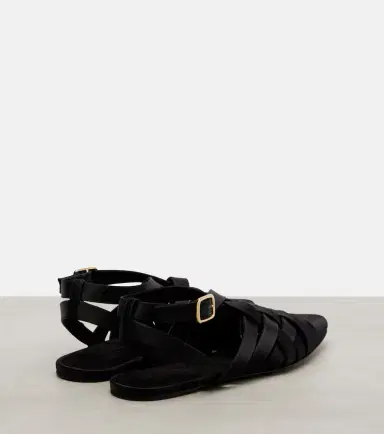 Loro Piana Silene satin sandals | Thumbnail 4 Loro Piana Silene satin sandals | Thumbnail 4