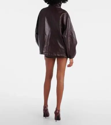 Magda Butrym Oversized leather bomber jacket | Thumbnail 5 Magda Butrym Oversized leather bomber jacket | Thumbnail 5