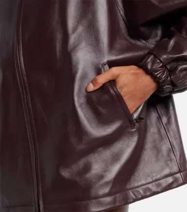 Magda Butrym Oversized leather bomber jacket | Thumbnail 6 Magda Butrym Oversized leather bomber jacket | Thumbnail 6