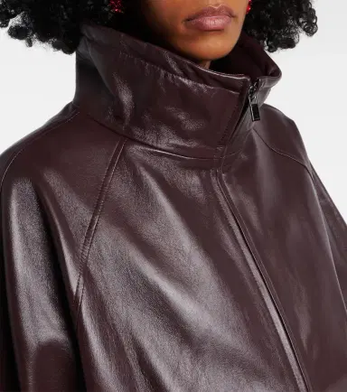 Magda Butrym Oversized leather bomber jacket | Thumbnail 7 Magda Butrym Oversized leather bomber jacket | Thumbnail 7