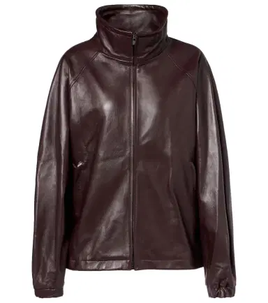 Magda Butrym Oversized leather bomber jacket | Thumbnail 1 Magda Butrym Oversized leather bomber jacket | Thumbnail 1