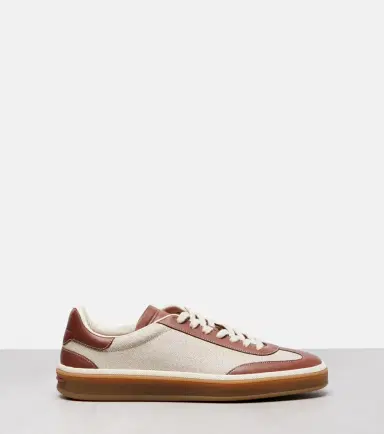 Loro Piana Tennis Walk leather-trimmed sneakers | Thumbnail 3 Loro Piana Tennis Walk leather-trimmed sneakers | Thumbnail 3