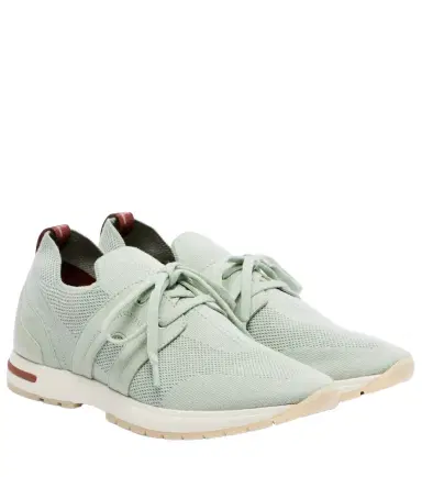 Loro Piana 360 LP Lady Flex suede-trimmed sneakers | Thumbnail 1 Loro Piana 360 LP Lady Flex suede-trimmed sneakers | Thumbnail 1