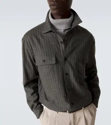 Ralph Lauren Purple Label Pinstripe wool shirt | Thumbnail 5 Ralph Lauren Purple Label Pinstripe wool shirt | Thumbnail 5