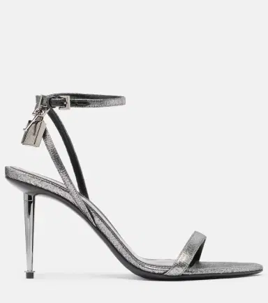 Tom Ford Padlock 85 metallic sandals | Thumbnail 4 Tom Ford Padlock 85 metallic sandals | Thumbnail 4