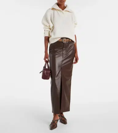 Brunello Cucinelli Leather maxi skirt | Thumbnail 2 Brunello Cucinelli Leather maxi skirt | Thumbnail 2