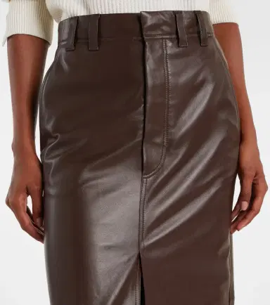 Brunello Cucinelli Leather maxi skirt | Thumbnail 3 Brunello Cucinelli Leather maxi skirt | Thumbnail 3
