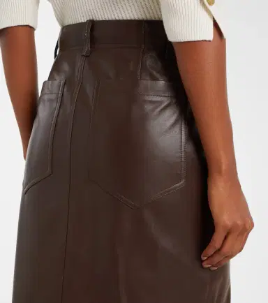 Brunello Cucinelli Leather maxi skirt | Thumbnail 4 Brunello Cucinelli Leather maxi skirt | Thumbnail 4