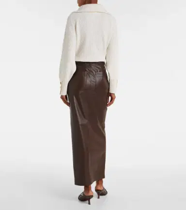 Brunello Cucinelli Leather maxi skirt | Thumbnail 5 Brunello Cucinelli Leather maxi skirt | Thumbnail 5