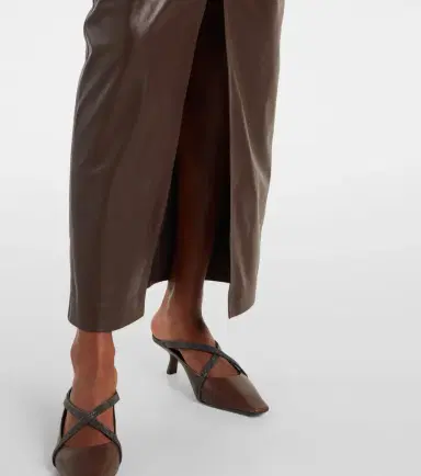 Brunello Cucinelli Leather maxi skirt | Thumbnail 6 Brunello Cucinelli Leather maxi skirt | Thumbnail 6