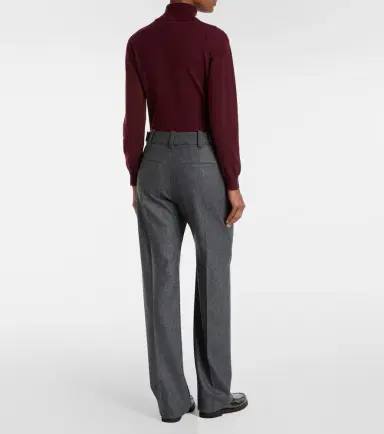 Brunello Cucinelli Pleated virgin wool straight pants | Thumbnail 6 Brunello Cucinelli Pleated virgin wool straight pants | Thumbnail 6