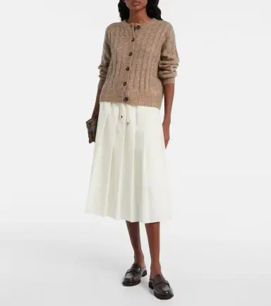 Brunello Cucinelli Pleated midi skirt | Thumbnail 2 Brunello Cucinelli Pleated midi skirt | Thumbnail 2