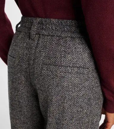 Brunello Cucinelli Herringbone wool-blend shorts | Thumbnail 2 Brunello Cucinelli Herringbone wool-blend shorts | Thumbnail 2