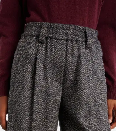 Brunello Cucinelli Herringbone wool-blend shorts | Thumbnail 3 Brunello Cucinelli Herringbone wool-blend shorts | Thumbnail 3